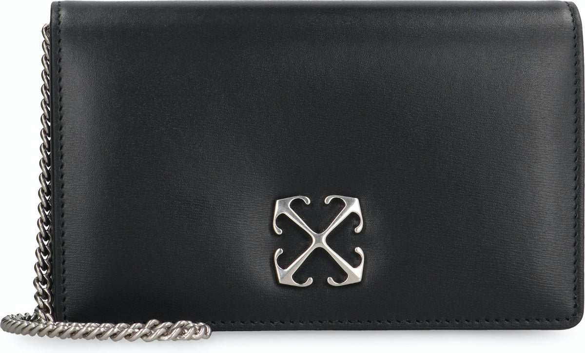 Off-White Women's Jitney 0.5 Wallet in Black | Size UNI | OWNR032C99LEA001