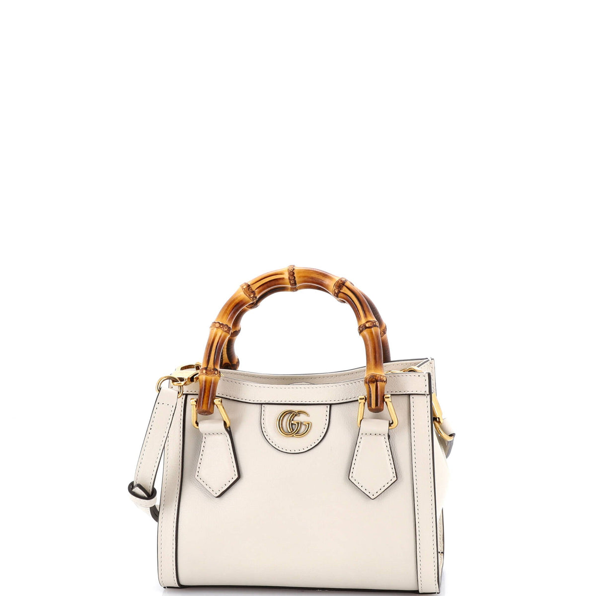 Gucci GUCCI Diana NM Bamboo Handle Tote Leather Mini