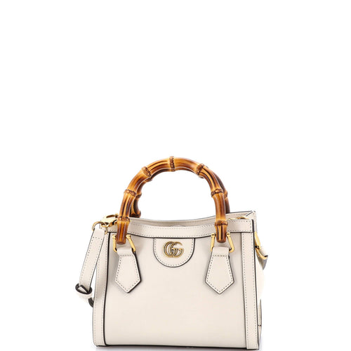 GUCCI Diana NM Bamboo Handle Tote Leather Mini
