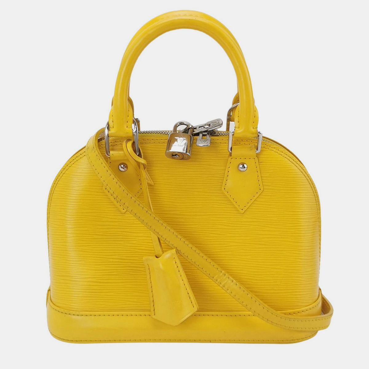 Louis Vuitton Louis Vuittion Yellow Epi Leather Alma Bag