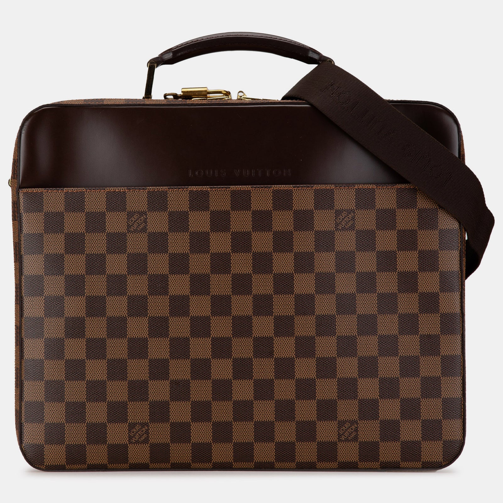 Louis Vuitton Damier Ebene Canvas Porte Ordinateur Sabana Umhängetasche