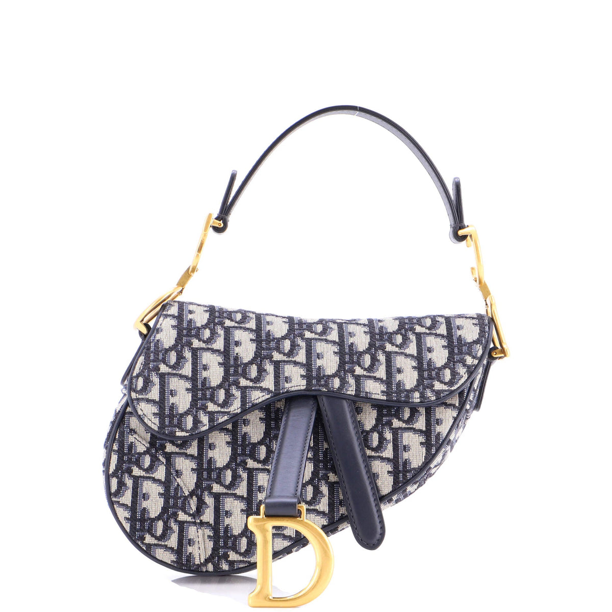 Christian Dior Saddle Handbag Oblique Canvas Mini