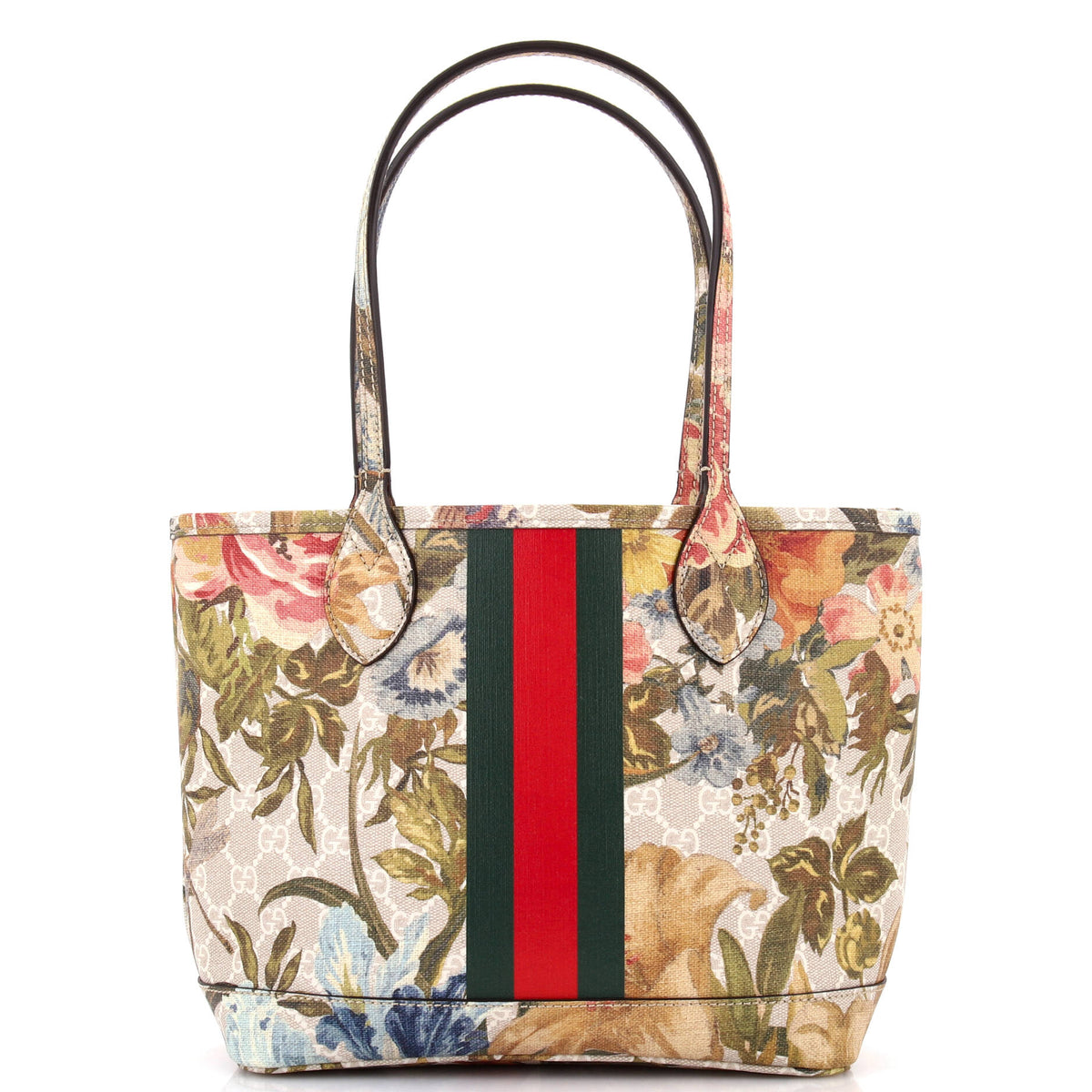 Gucci GUCCI Ophidia Tote Water Flora GG Coated Canvas Medium