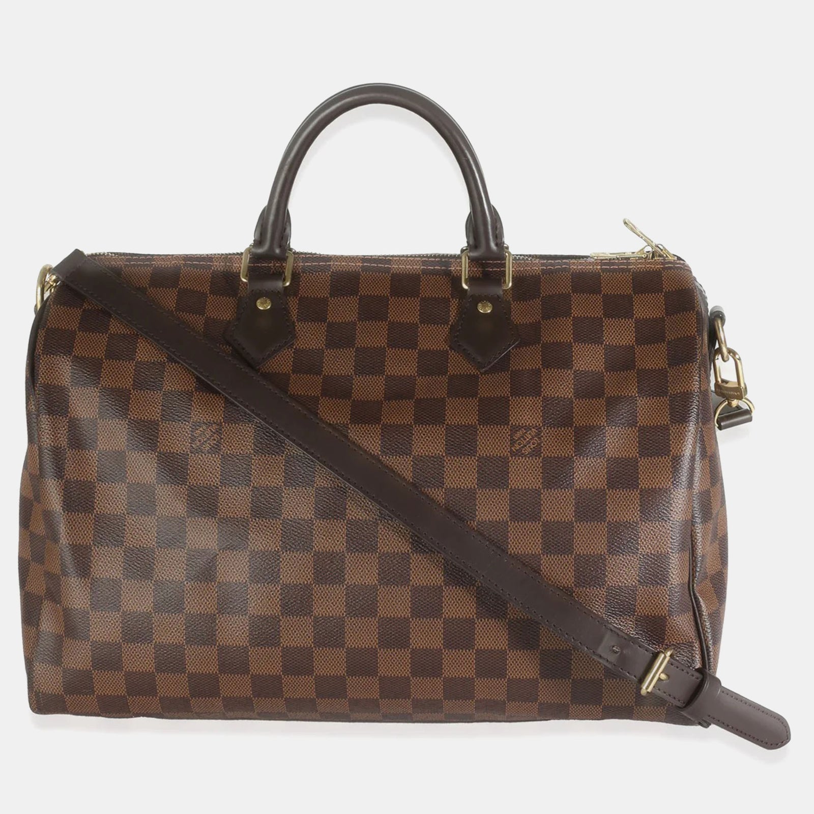 Louis Vuitton Damier Ebene Canvas Speedy Bandouliere 35 Tasche