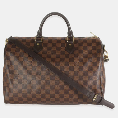 Damier Ebene Canvas Speedy Bandouliere 35 Bag