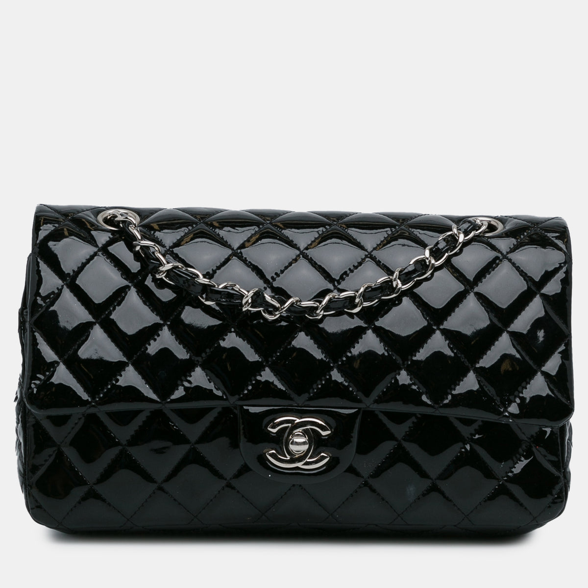 Chanel Medium Classic Patent Double Flap