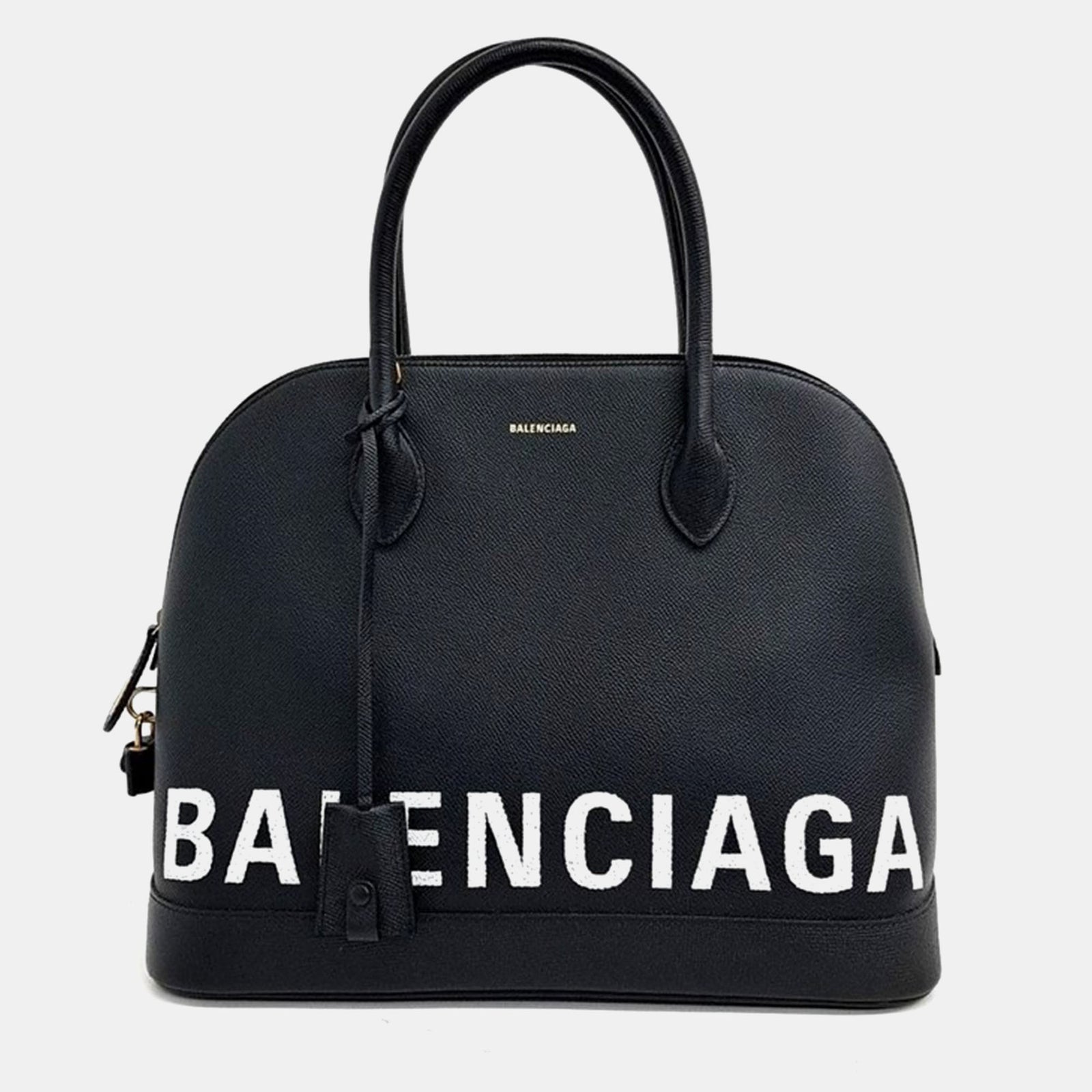 Balenciaga Black Leather Ville Top Handle Bag