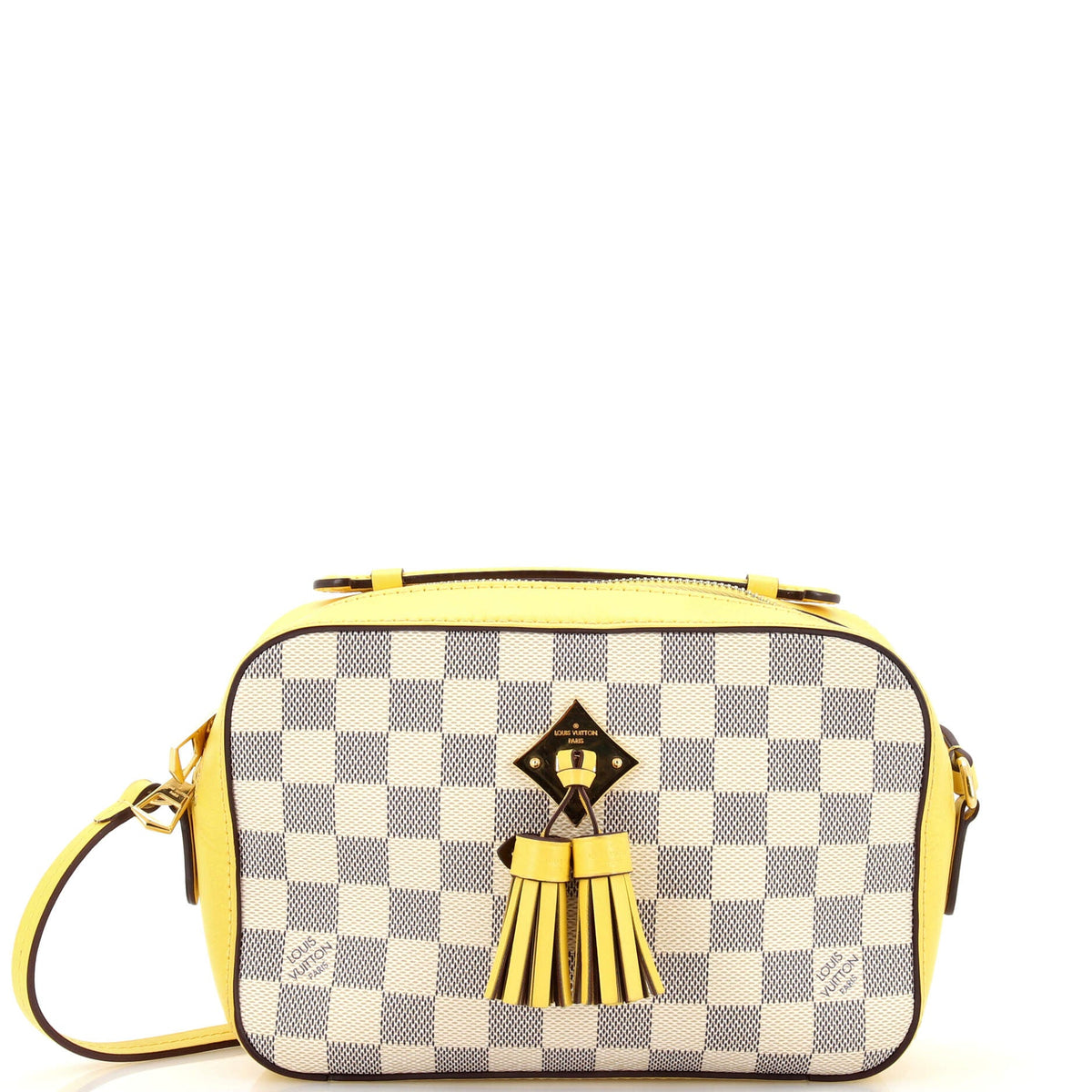 Louis Vuitton Saintonge Handbag Damier with Leather
