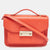 Orange Leather Metropolis Top Handle Bag