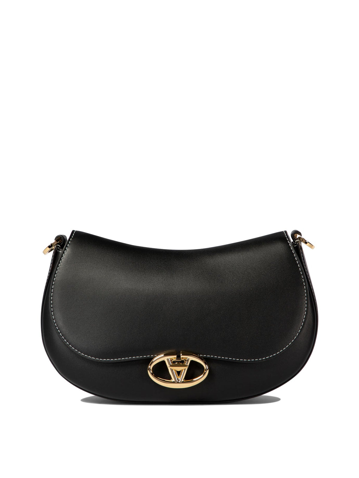 Valentino Garavani Women's "ohval Small" Shoulder Bag in Black | 5W2B0N88CVC0NO