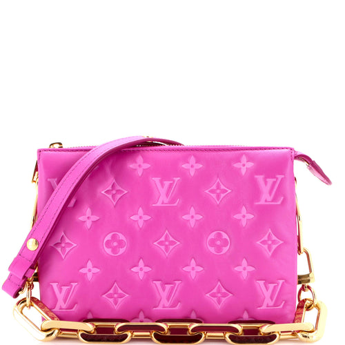 Coussin Bag Monogram Embossed Lambskin BB