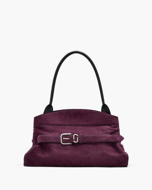 Marc Jacobs The Suede Dakota Satchel Bag in Dark Plum