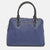 DKNY Dark Blue/Black Leather Dome Satchel