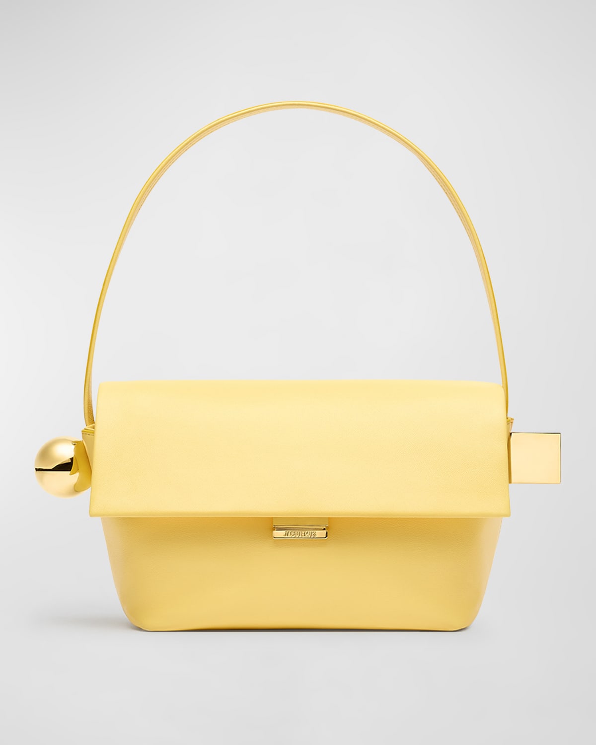 Jacquemus Le Rond Carre Leather Shoulder Bag