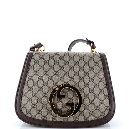 GUCCI Blondie NM Top Handle Bag GG Coated Canvas Medium