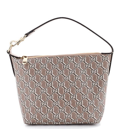 GUCCI Ophidia Zip Shoulder Bag GG Shadow Coated Canvas Super Mini