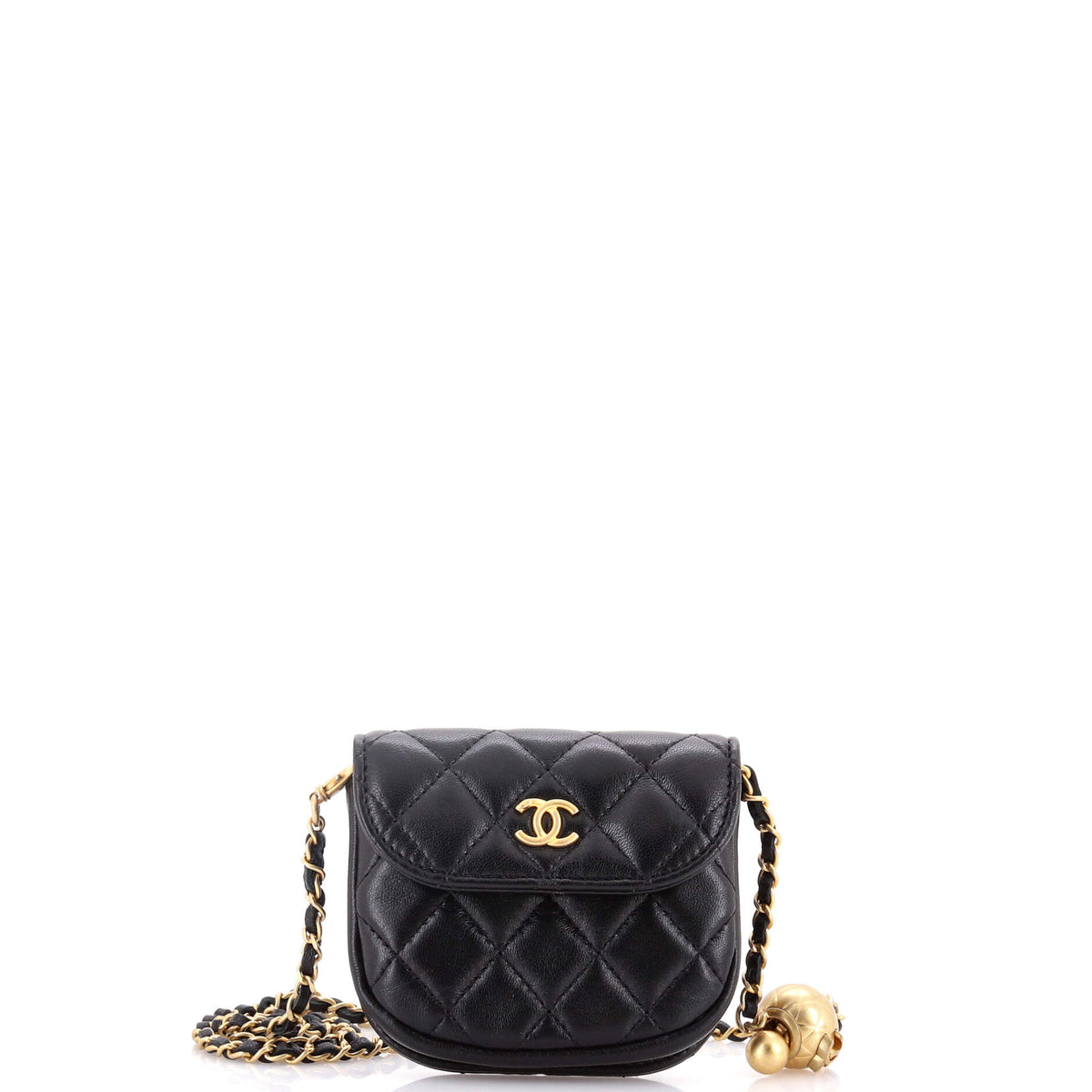 Chanel CHANEL Pearl Crush Waist Bag Quilted Lambskin Mini