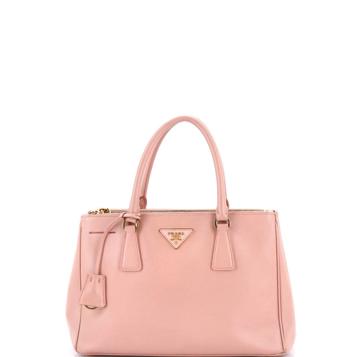 Prada PRADA Double Zip Lux Tote Saffiano Leather Small