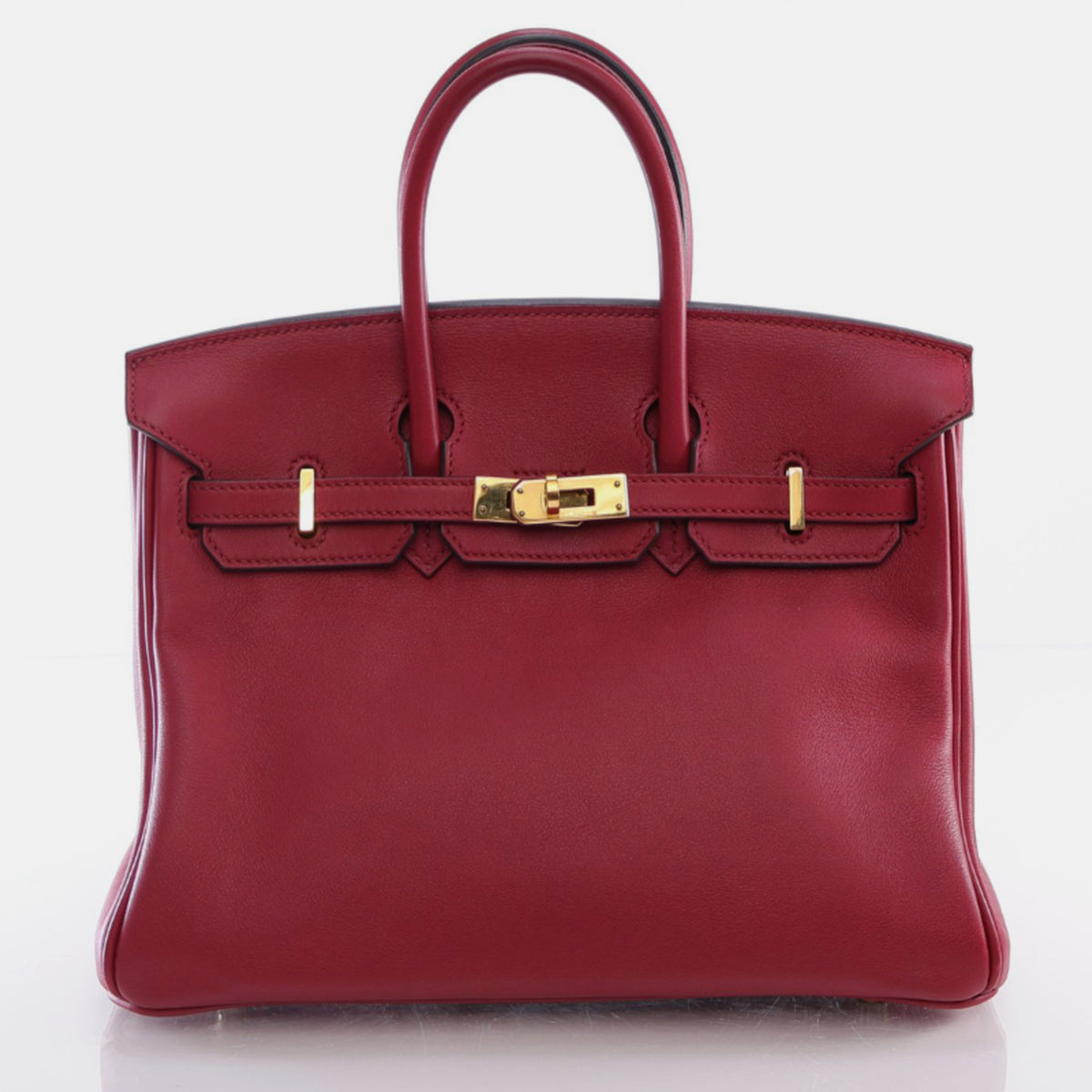 Hermès Rouge Grenat Swift Birkin 25 Handbag