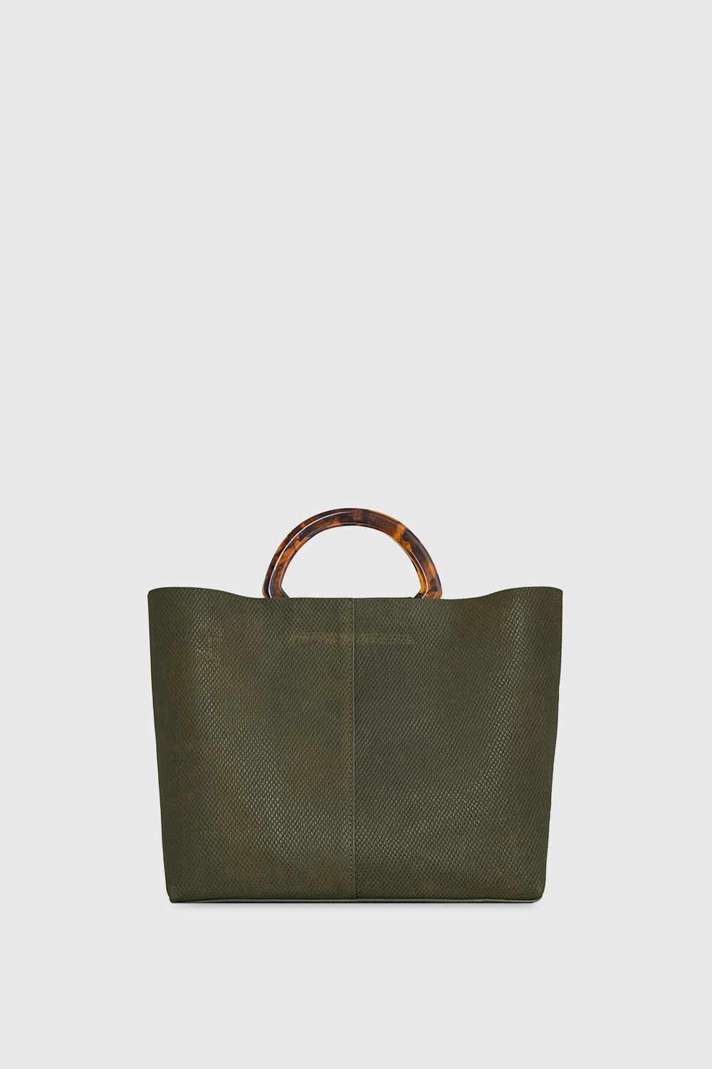 Rebecca Minkoff Square Tote With Resin Handle Bag In Olive