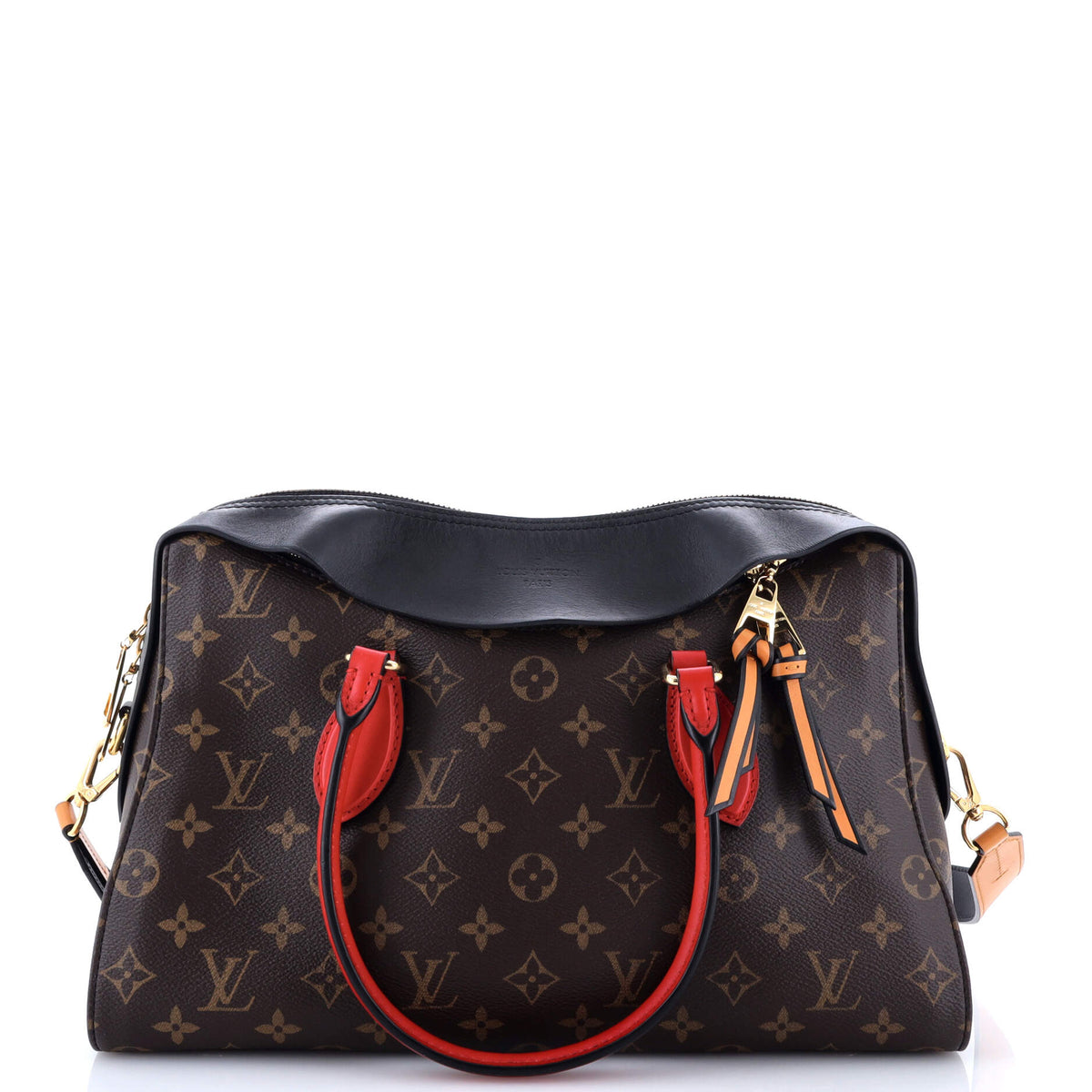 Louis Vuitton Tuileries Handbag Monogram Canvas with Leather