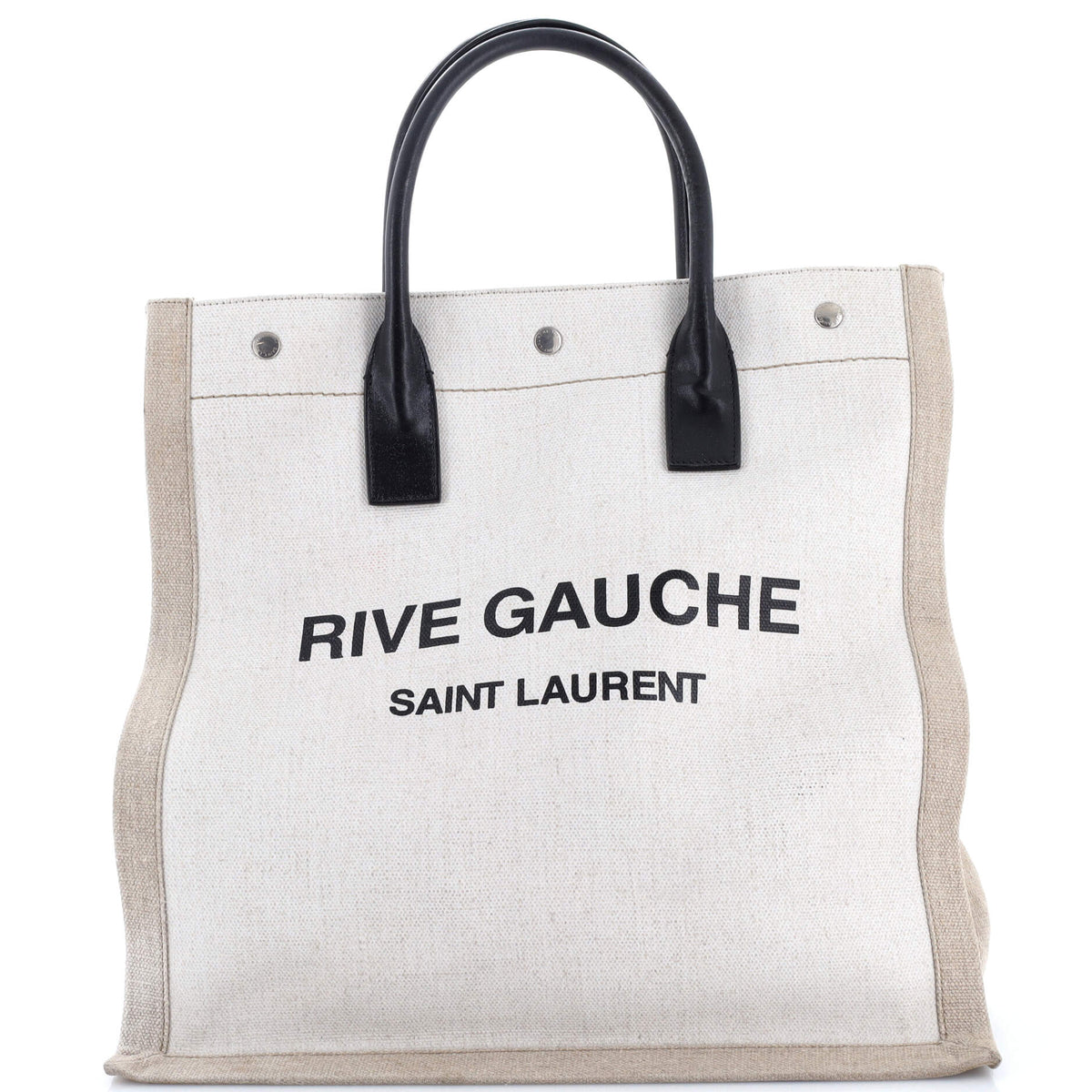 Saint Laurent Rive Gauche Shopper Tote Canvas Tall