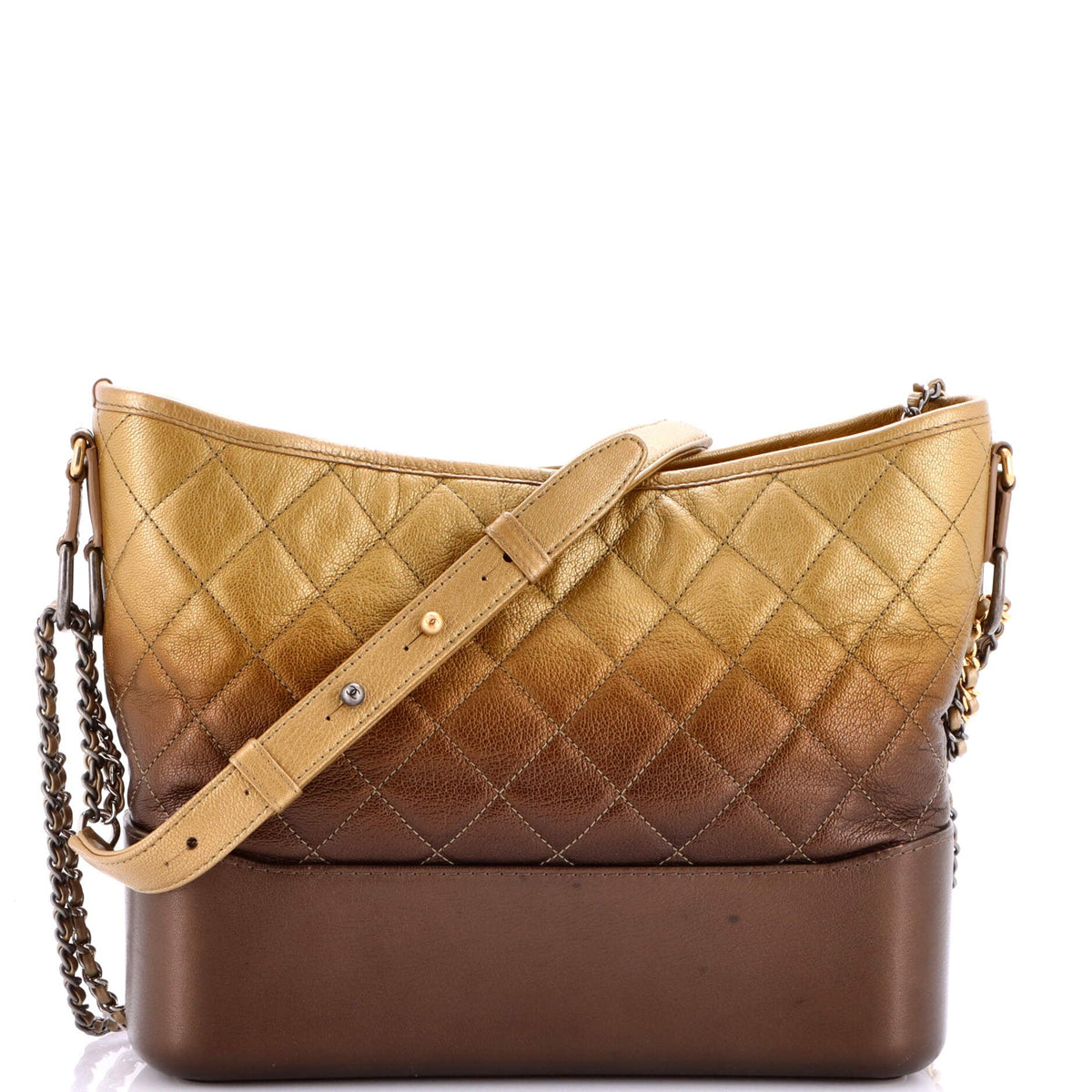 Chanel CHANEL Gabrielle Hobo Quilted Ombre Goatskin Medium