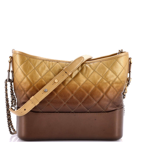 CHANEL Gabrielle Hobo Quilted Ombre Goatskin Medium