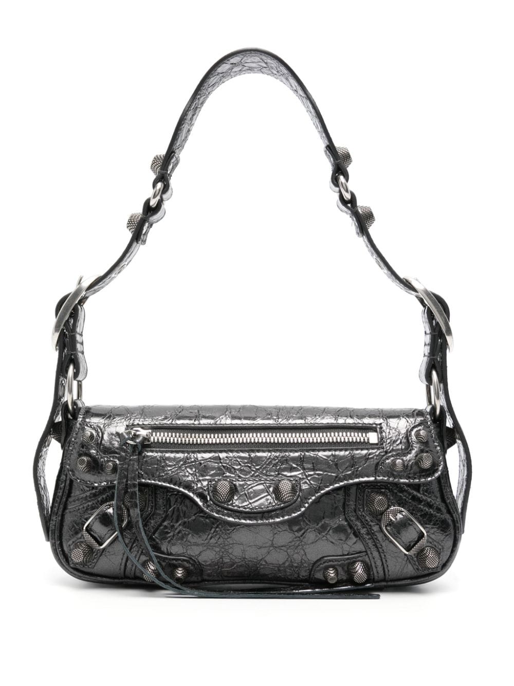 Balenciaga Women's Le Cagole Sling Xs Leather Handbag in Grey | Size UNI | 7716700GT3Y1314