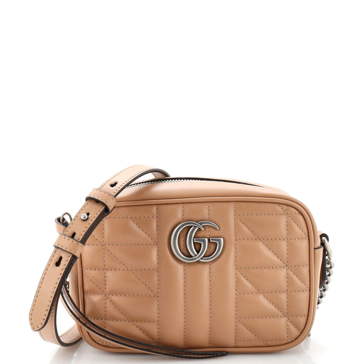 Gucci GUCCI GG Marmont Shoulder Bag Mixed Matelasse Leather Mini