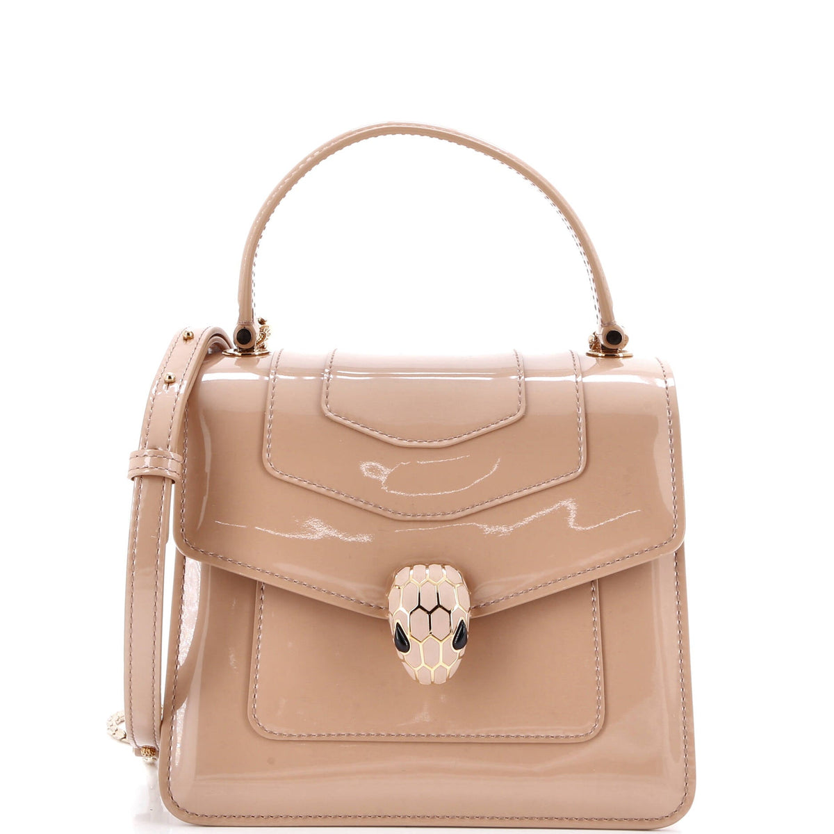 Bvlgari BVLGARI Serpenti Top Handle Bag Patent Small