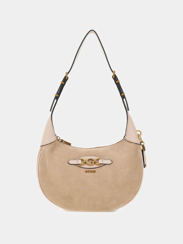 Guess Malva Suede Shoulder Bag