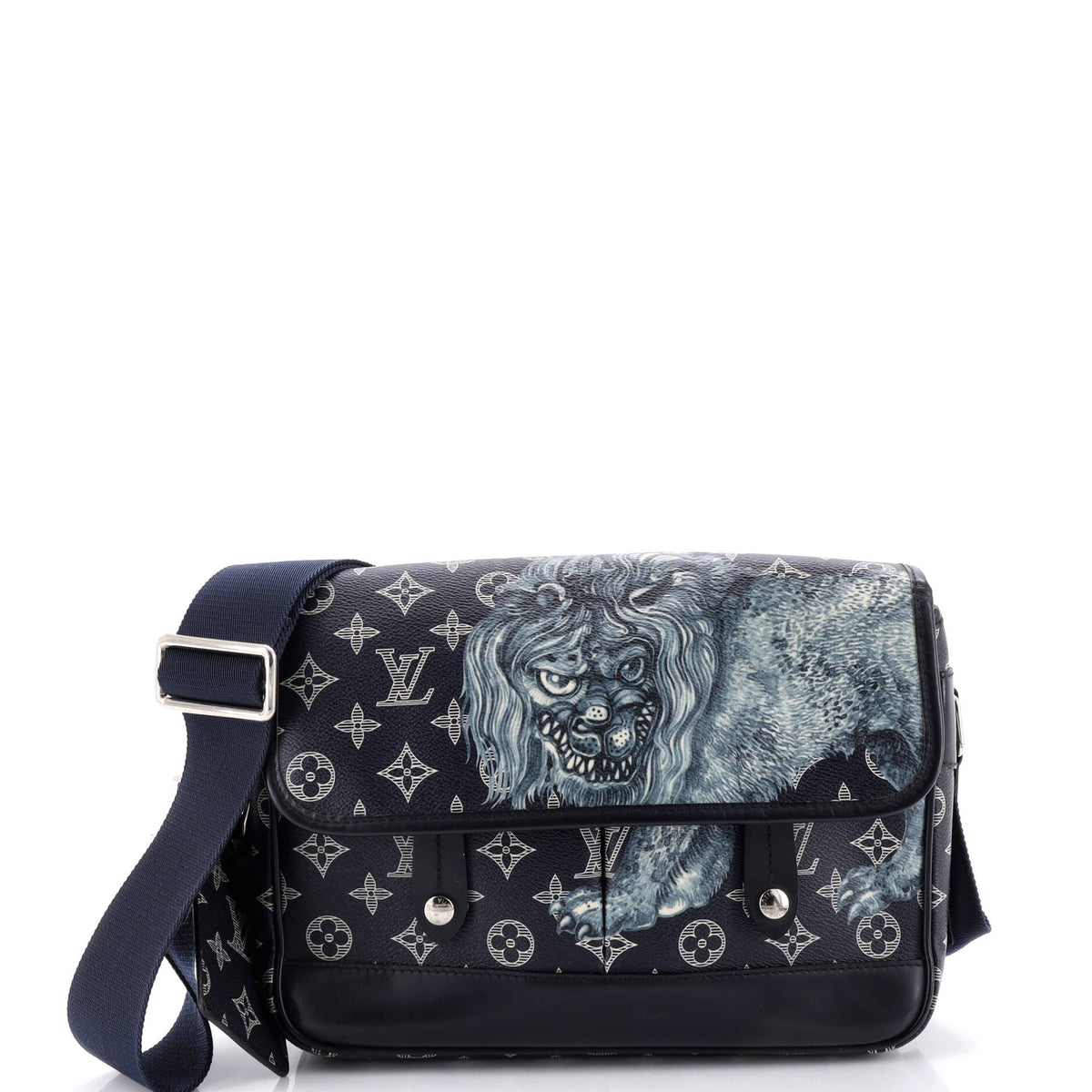 Louis Vuitton Messenger Bag Limited Edition Chapman Savane Monogram Canvas PM