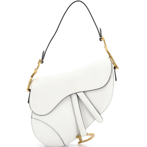 Saddle Handbag with Strap Leather Medium