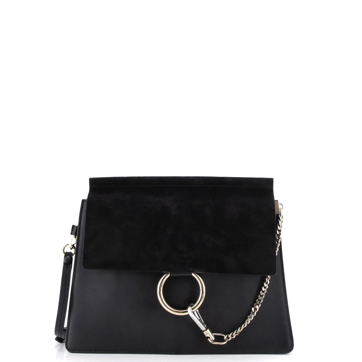 Chloe CHLOE Faye Shoulder Bag Leather and Suede Medium