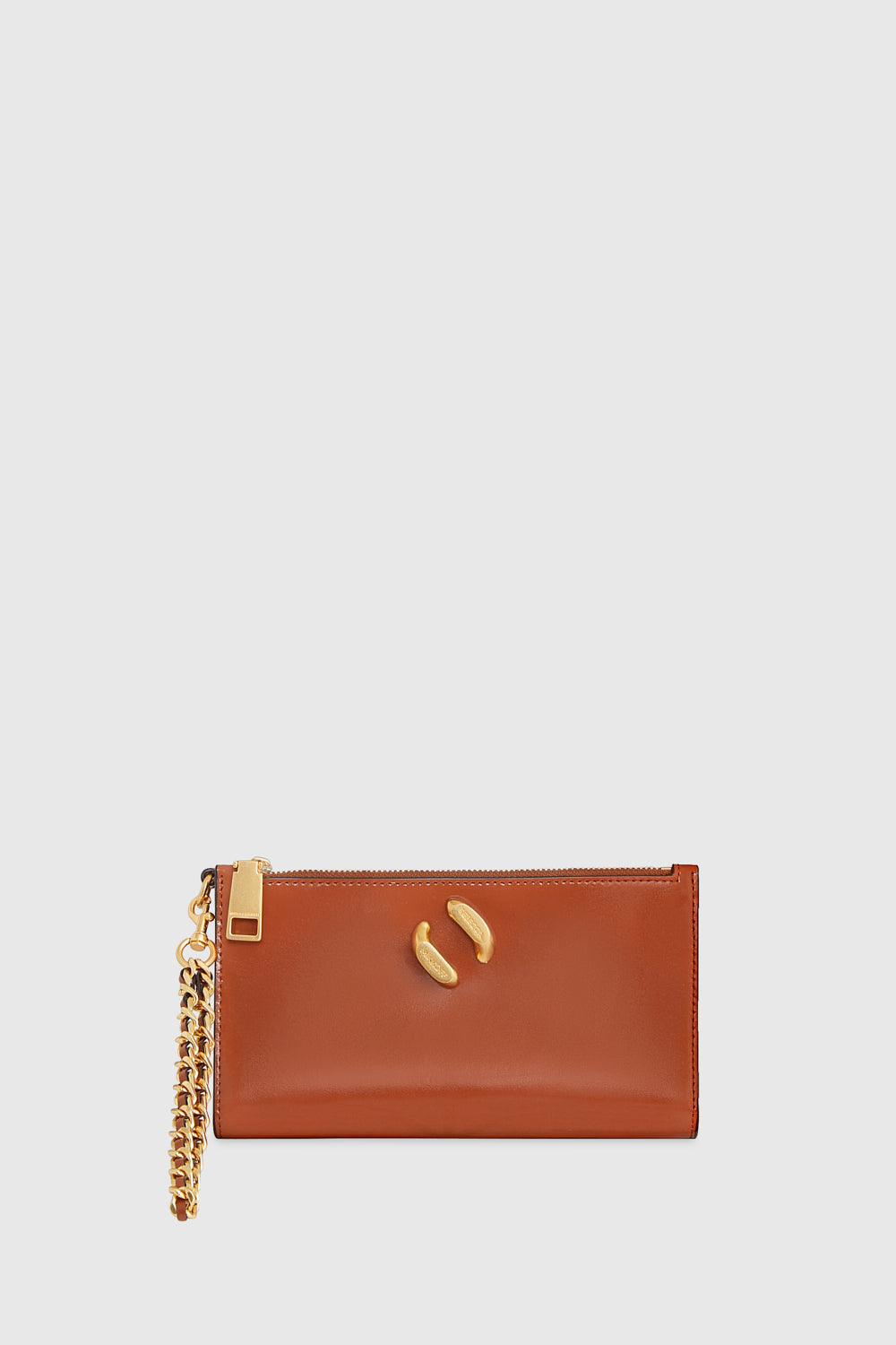 Rebecca Minkoff Infinity Wristlet Bag In Cognac