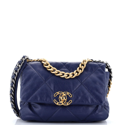 CHANEL 19 Flap Bag Quilted Leather Medium