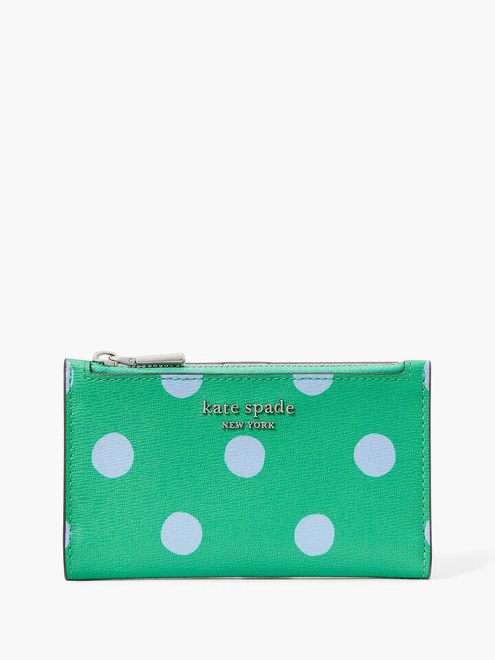 Kate Spade Au Morgan Sunshine Dot Small Slim Bifold Wallet