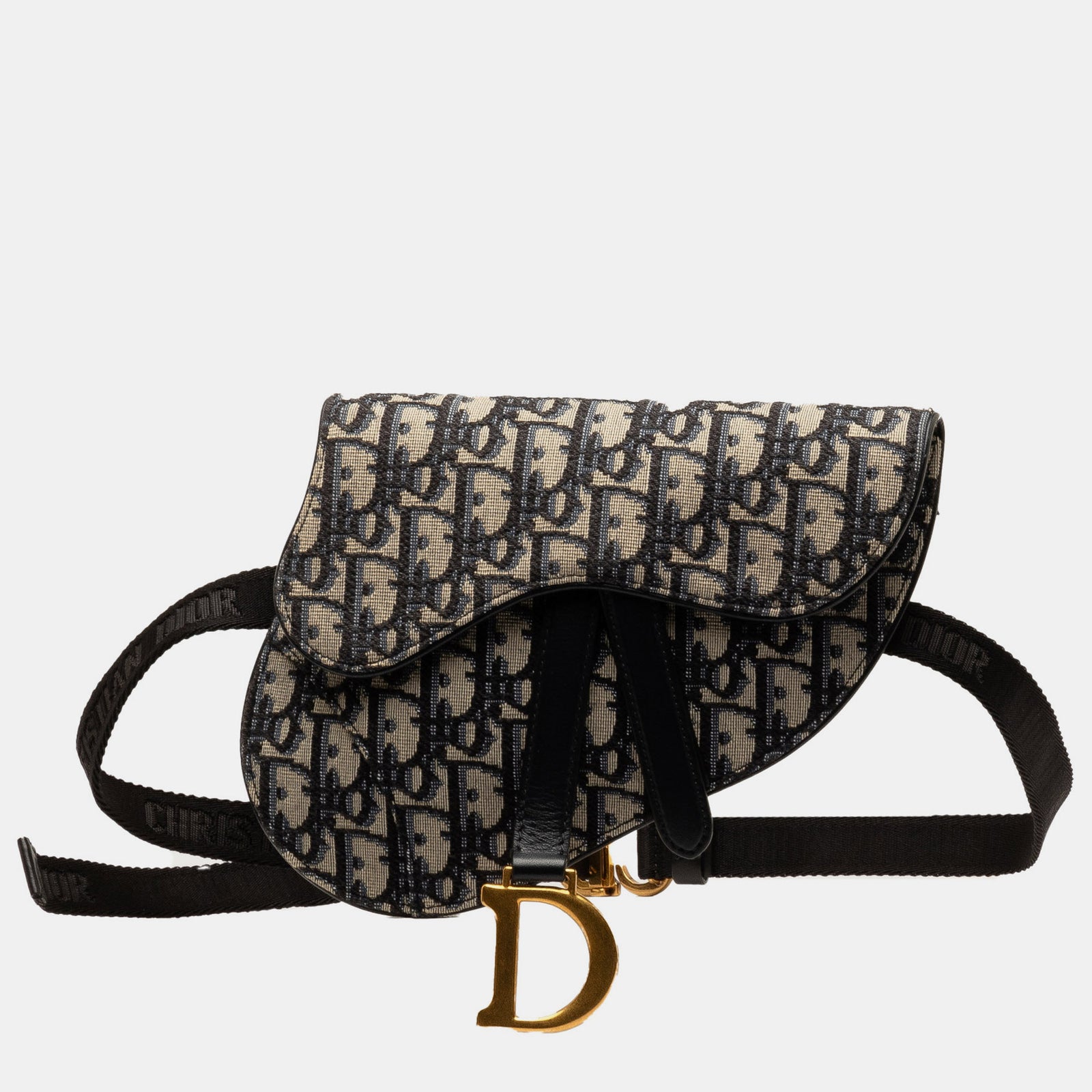 Dior Oblique Canvas Saddle Belt Bag