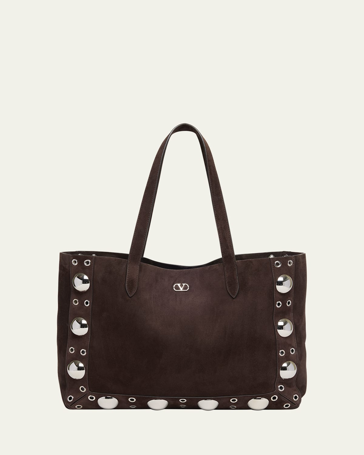 Valentino Nellcote Studded Suede Tote Bag