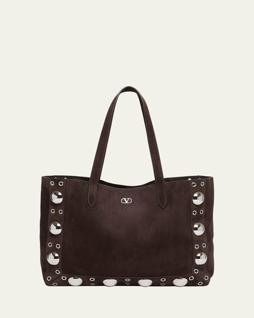 Nellcote Studded Suede Tote Bag