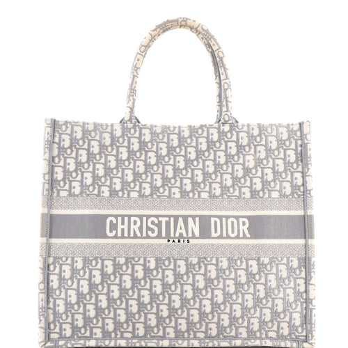 Book Tote Oblique Canvas Large