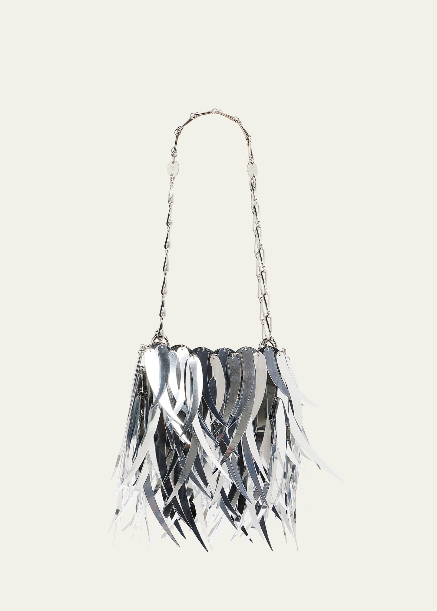 Rabanne Nano Metallic Fringe Chain Shoulder Bag