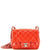 CHANEL Square Classic Single Flap Bag Quilted Patent Mini