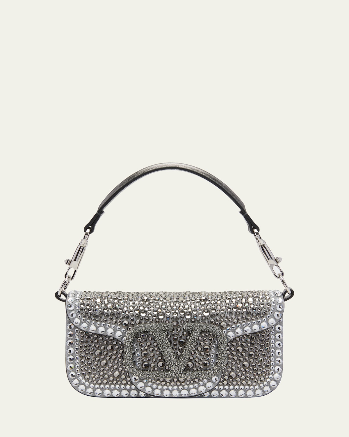 Valentino Loco Small Rhinestone Shoulder Bag