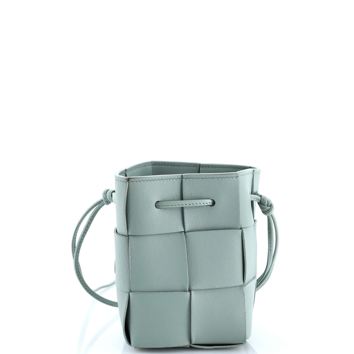 Bottega Veneta Cassette Bucket Bag Maxi Intrecciato Leather Mini