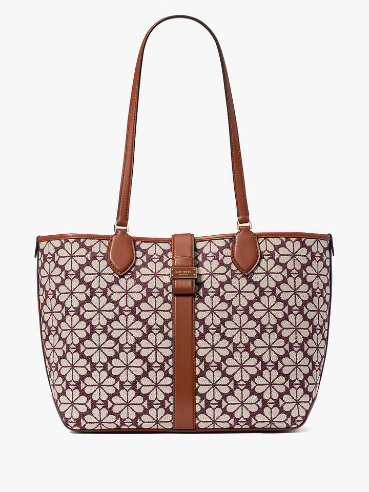 Kate Spade Au Spade Flower Jacquard Medium Open Tote