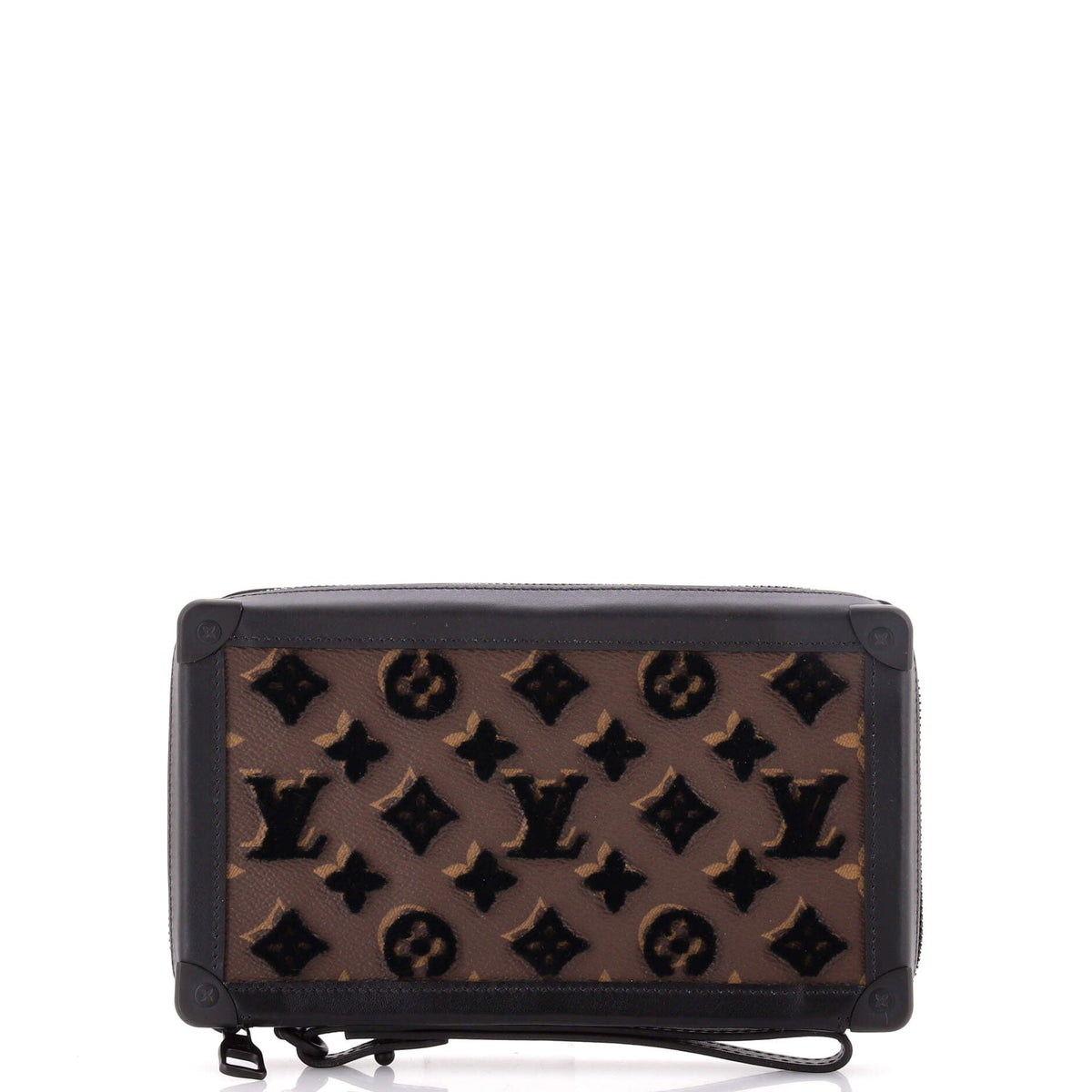 Louis Vuitton Soft Trunk Clutch Monogram Tuffetage Canvas