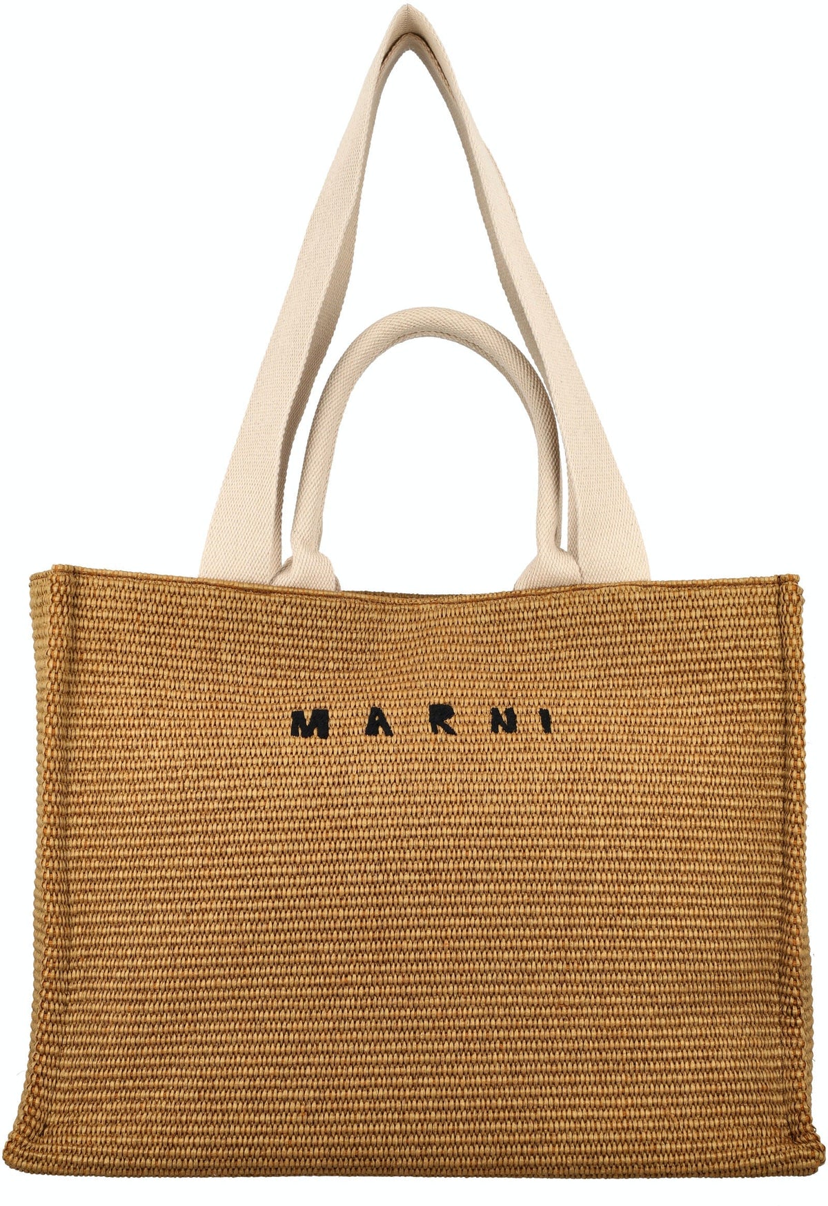 Marni Women's Raffia Large Tote Bag in Raw Sienna | 24PSHMP0078U0P3860 Color Z0R42