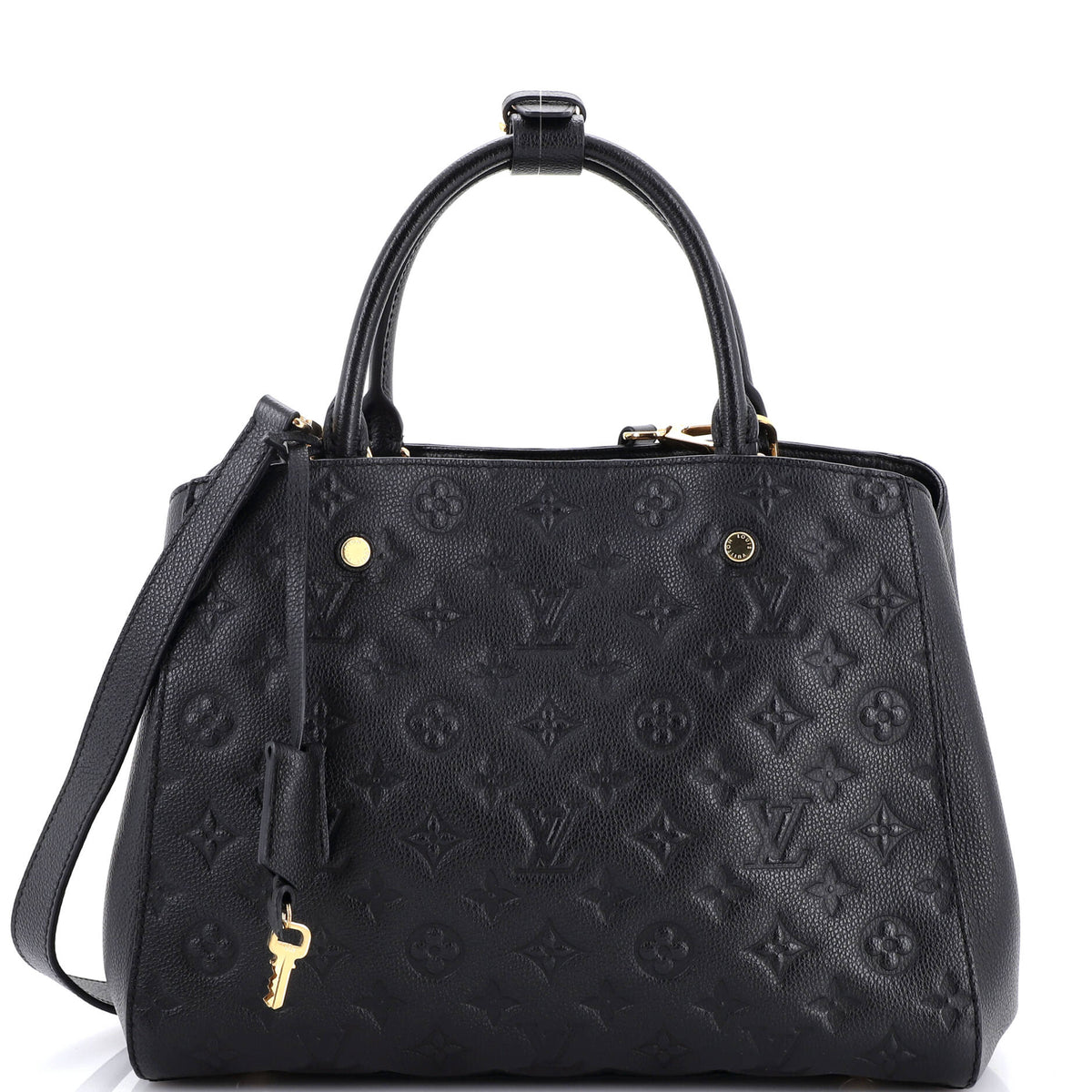 Louis Vuitton Montaigne Handbag Monogram Empreinte Leather MM